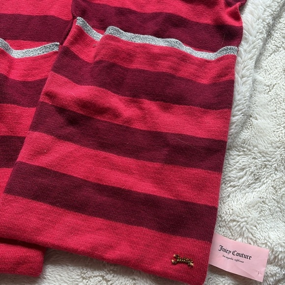 Juicy Couture Extra Long Red Pink Purple Extra long scarf with pockets - Picture 5 of 6